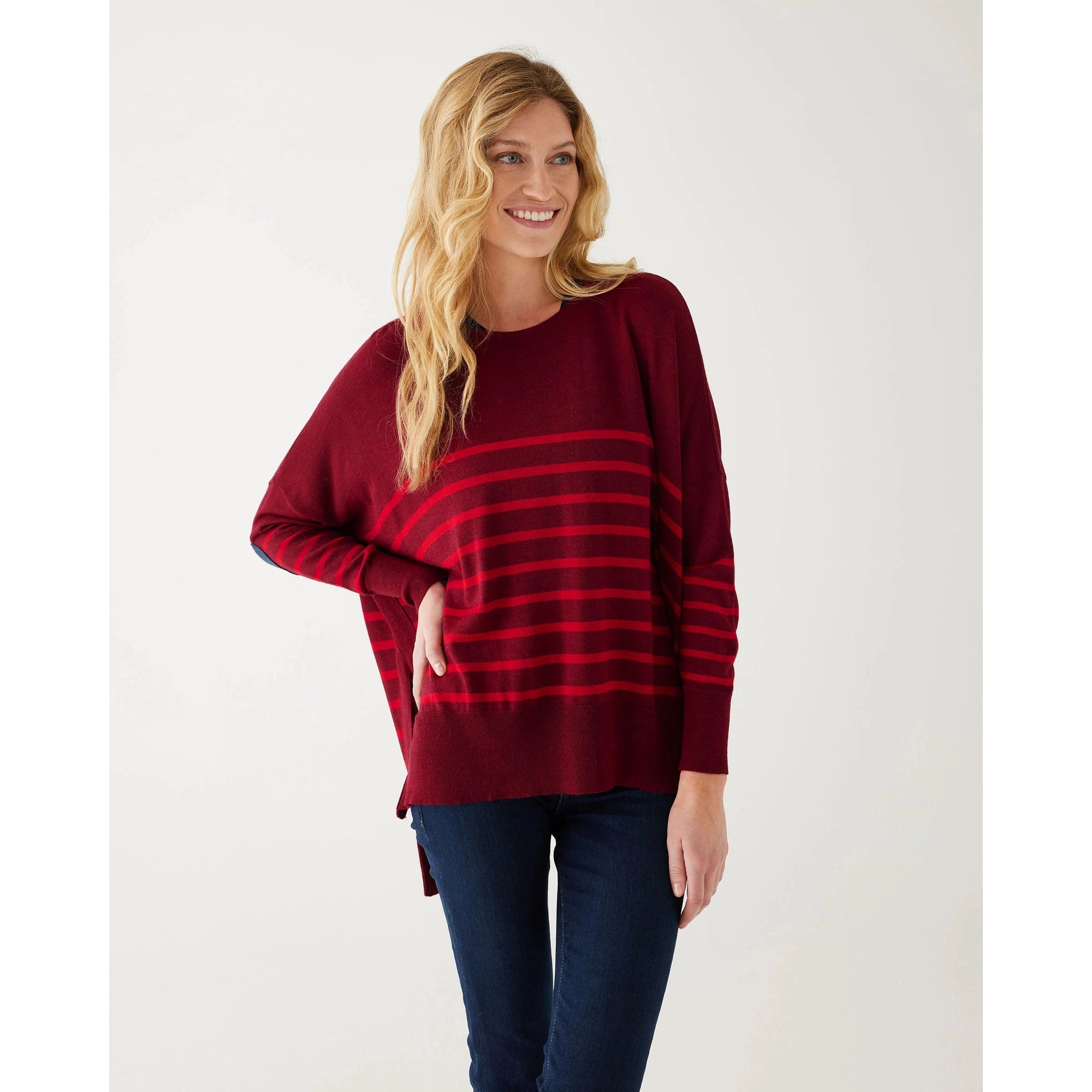 AMOUR SWEATER-Sweater Pullover-MERSEA-ONE-CHERRY WINE-Coriander