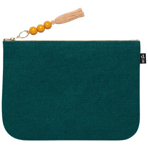 AMULET ZIP POUCH - LARGE-Bags & Wallets-DANICA-Coriander