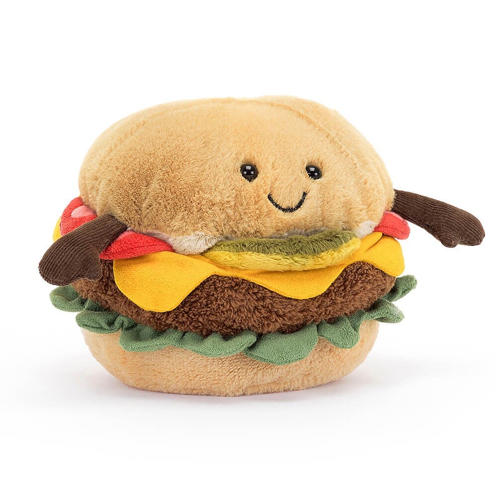 AMUSEABLE BURGER-Stuffies-JELLYCAT-Coriander