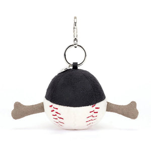 AMUSEABLE SPORTS BASEBALL BAG CHARM-Stuffies-JELLYCAT-Coriander