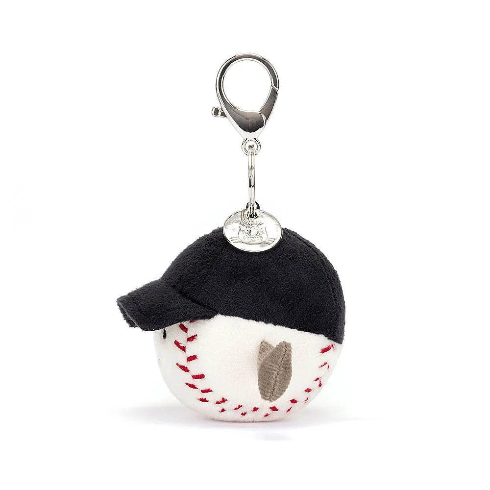 AMUSEABLE SPORTS BASEBALL BAG CHARM-Stuffies-JELLYCAT-Coriander