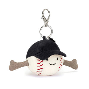 AMUSEABLE SPORTS BASEBALL BAG CHARM-Stuffies-JELLYCAT-Coriander