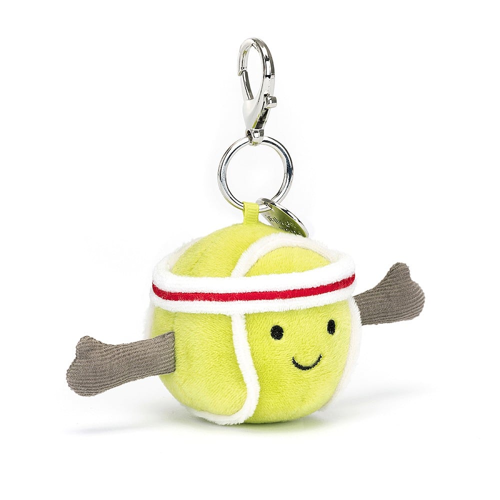 AMUSEABLE SPORTS TENNIS BAG CHARM-Stuffies-JELLYCAT-Coriander