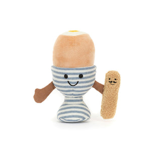 AMUSEABLES EGGETHA EGG & LANCE SOLDIER-Stuffed Animal-JELLYCAT-Coriander