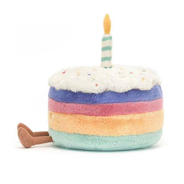 AMUSEABLES RAINBOW BIRTHDAY CAKE-Stuffies-JELLYCAT-Coriander