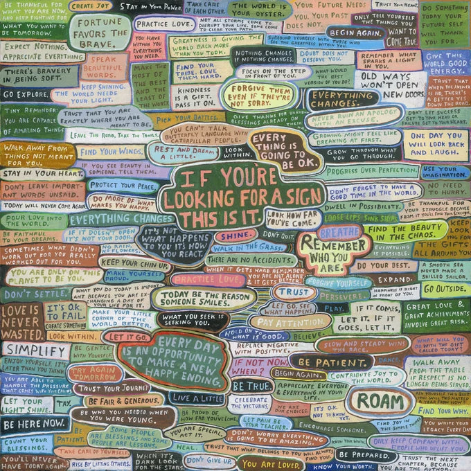 ART TILE COLLECTION 12X12 | IF YOU'RE LOOKING FOR A SIGN-Home-SUGARBOO-Coriander