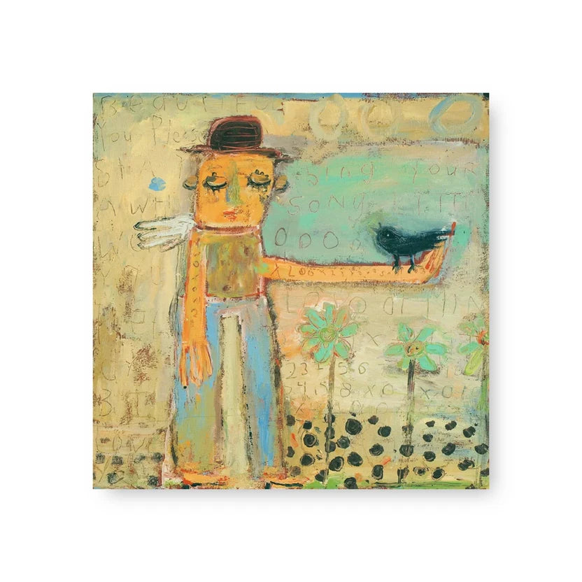 ART TILE COLLECTION 6X6 | MAN WITH BIRD-Home-SUGARBOO-Coriander
