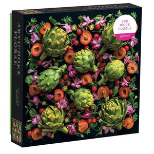 ARTICHOKE FLORAL 500 PIECE PUZZLE-Puzzles-RAINCOAST-Coriander