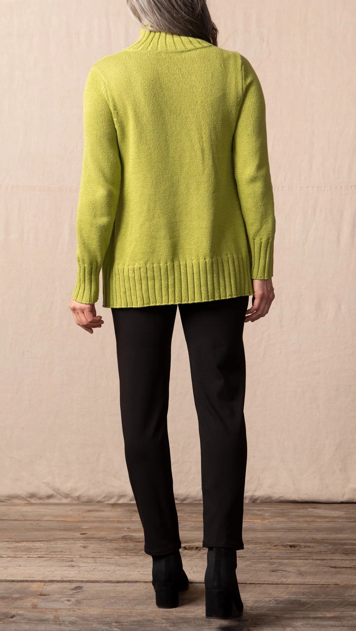 ASYMMETRICAL TURTLENECK-Sweaters Pullover-HABITAT-XSMALL-AVOCADO-Coriander