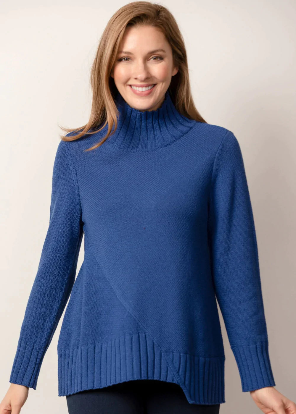 ASYMMETRICAL TURTLENECK-Sweaters Pullover-HABITAT-XSMALL-COBALT-Coriander