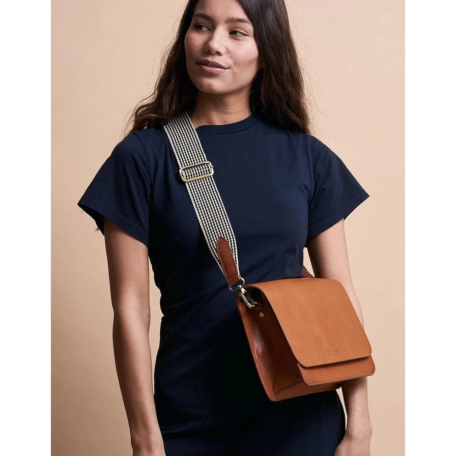 AUDREY BAG | COGNAC LEATHER (2 STRAPS)-Bags & Wallets-OH MY BAG-Coriander