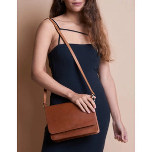 AUDREY BAG | COGNAC LEATHER (2 STRAPS)-Bags & Wallets-OH MY BAG-Coriander