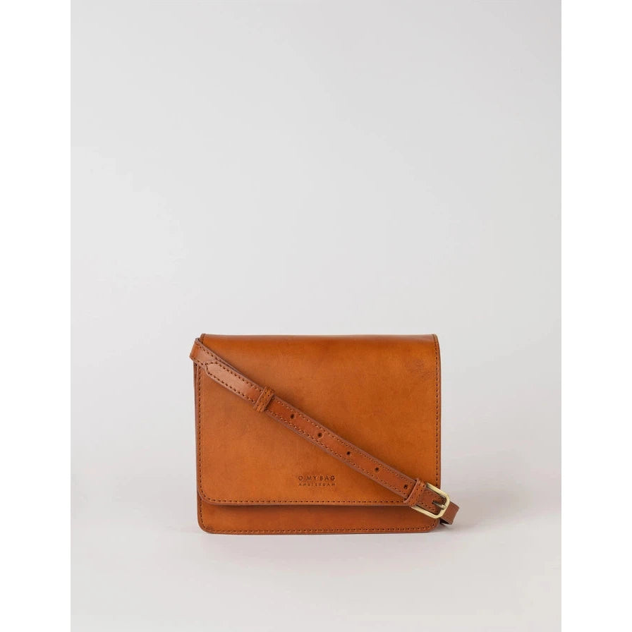 AUDREY MINI BAG | COGNAC CLASSIC LEATHER-Bags & Wallets-OH MY BAG-Coriander