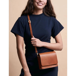 AUDREY MINI BAG | COGNAC CLASSIC LEATHER-Bags & Wallets-OH MY BAG-Coriander