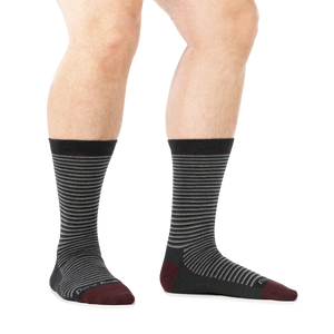 AUG 6134 MEN'S MICROSTRIPE CREW LIGHTWEIGHT-Uncategorised-DARN TOUGH-Coriander