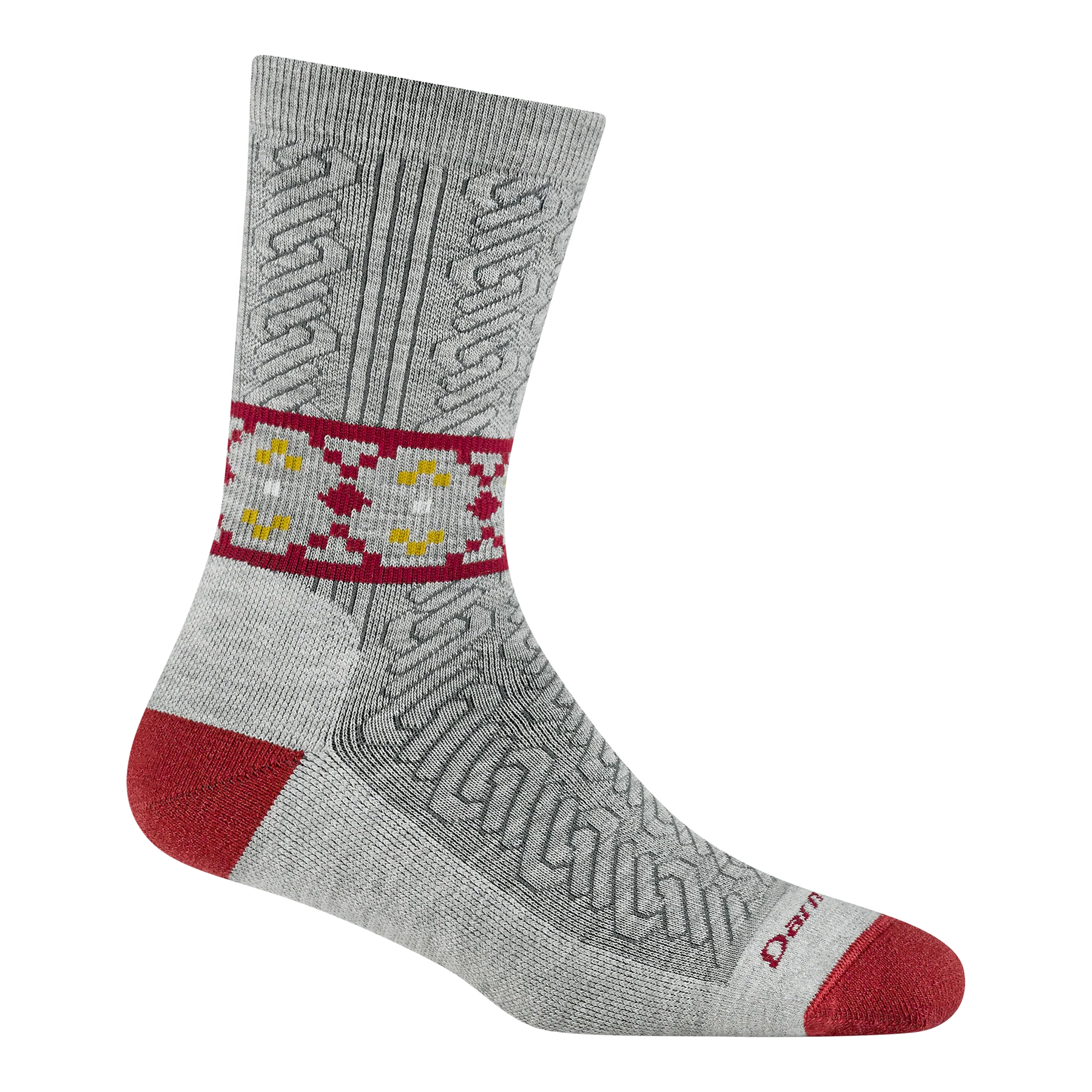 AUG 6141 NORDIC TWIST CREW LIGHTWEIGHT WITH CUSHION-Uncategorised-DARN TOUGH-Coriander