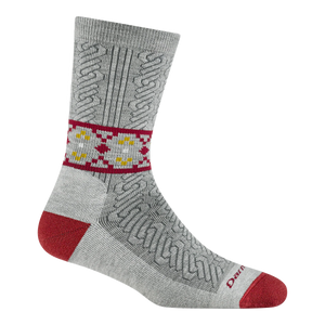 AUG 6141 NORDIC TWIST CREW LIGHTWEIGHT WITH CUSHION-Uncategorised-DARN TOUGH-Coriander
