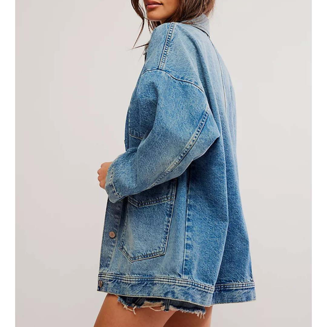 AVERY DENIM JACKET-Jackets & Sweaters-FREE PEOPLE-Coriander