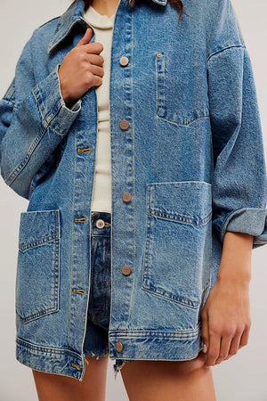 AVERY DENIM JACKET-Jackets & Sweaters-FREE PEOPLE-Coriander