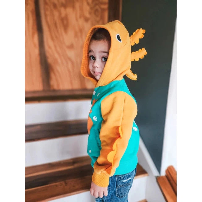 AXOLOTL HOODIE-Kids-DOODLE PANTS-3T-TEAL-Coriander