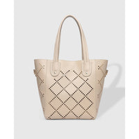 BABY BERMUDA TONE-ON TOTE BAG-Bags & Wallets-LOUENHIDE-PUTTY-Coriander
