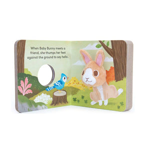 BABY BUNNY FINGER PUPPET-Puppet-RAINCOAST-Coriander