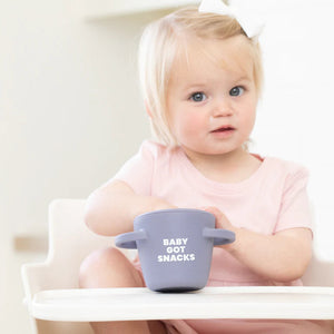 BABY GOT SNACKS HAPPY SNACKER - PLUM-Snack Holder-BELLA TUNNO-Coriander