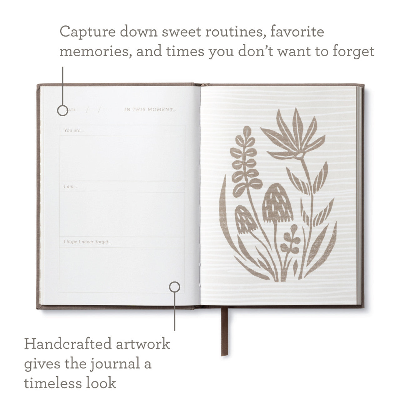 BABY MEMORY BOOK - IN THIS MOMENT-Book-COMPENDIUM-Coriander