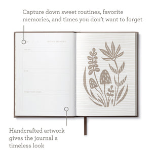 BABY MEMORY BOOK - IN THIS MOMENT-Book-COMPENDIUM-Coriander