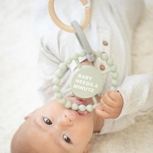 BABY NEEDS A MINUTE TEETHER | SAGE-Kids-BELLA TUNNO-Coriander