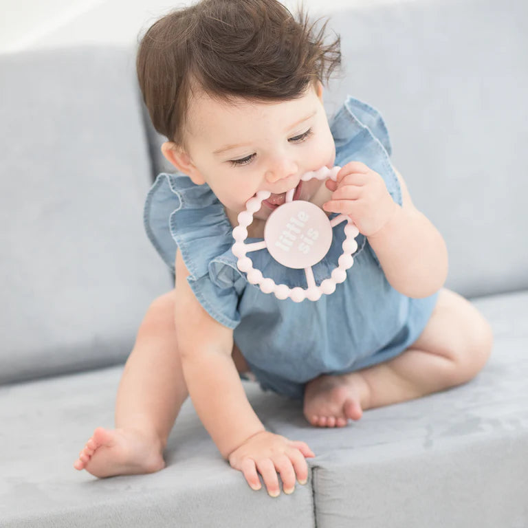 BABY TEETHER | LITTLE SIS BLUSH PINK-Teether-BELLA TUNNO-Coriander