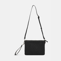 BAG | WOVEN SHOULDER-Bags & Wallets-ILSE JACOBSEN-BLACK 001-Coriander