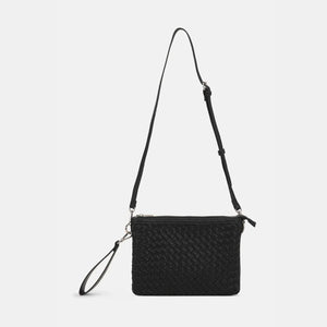 BAG | WOVEN SHOULDER-Bags & Wallets-ILSE JACOBSEN-BLACK 001-Coriander