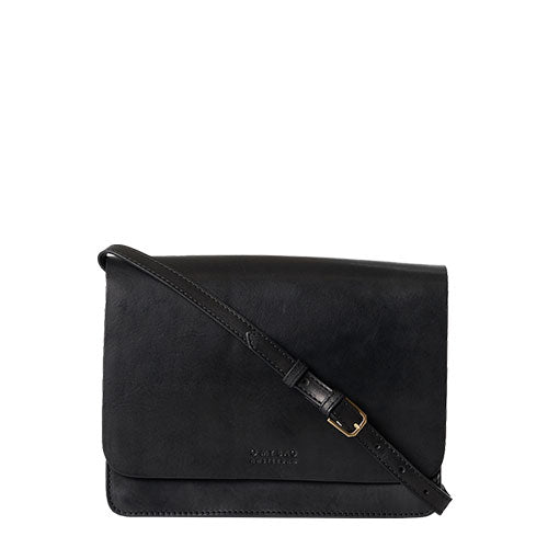 BAGS | AUDREY: BLACK CLASSIC LEATHER-Bags & Wallets-OH MY BAG-Coriander