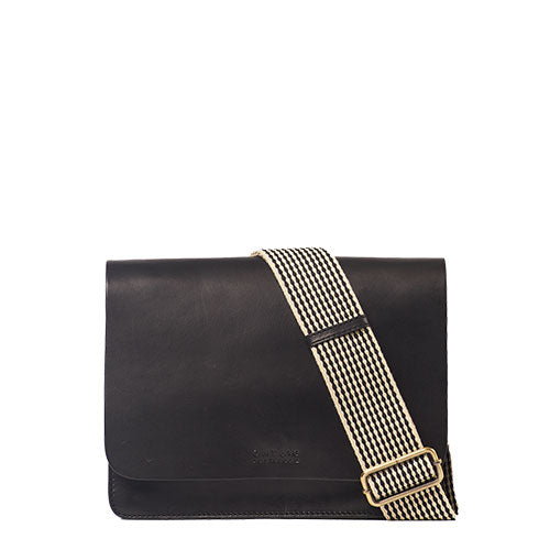 BAGS | AUDREY: BLACK CLASSIC LEATHER-Bags & Wallets-OH MY BAG-Coriander