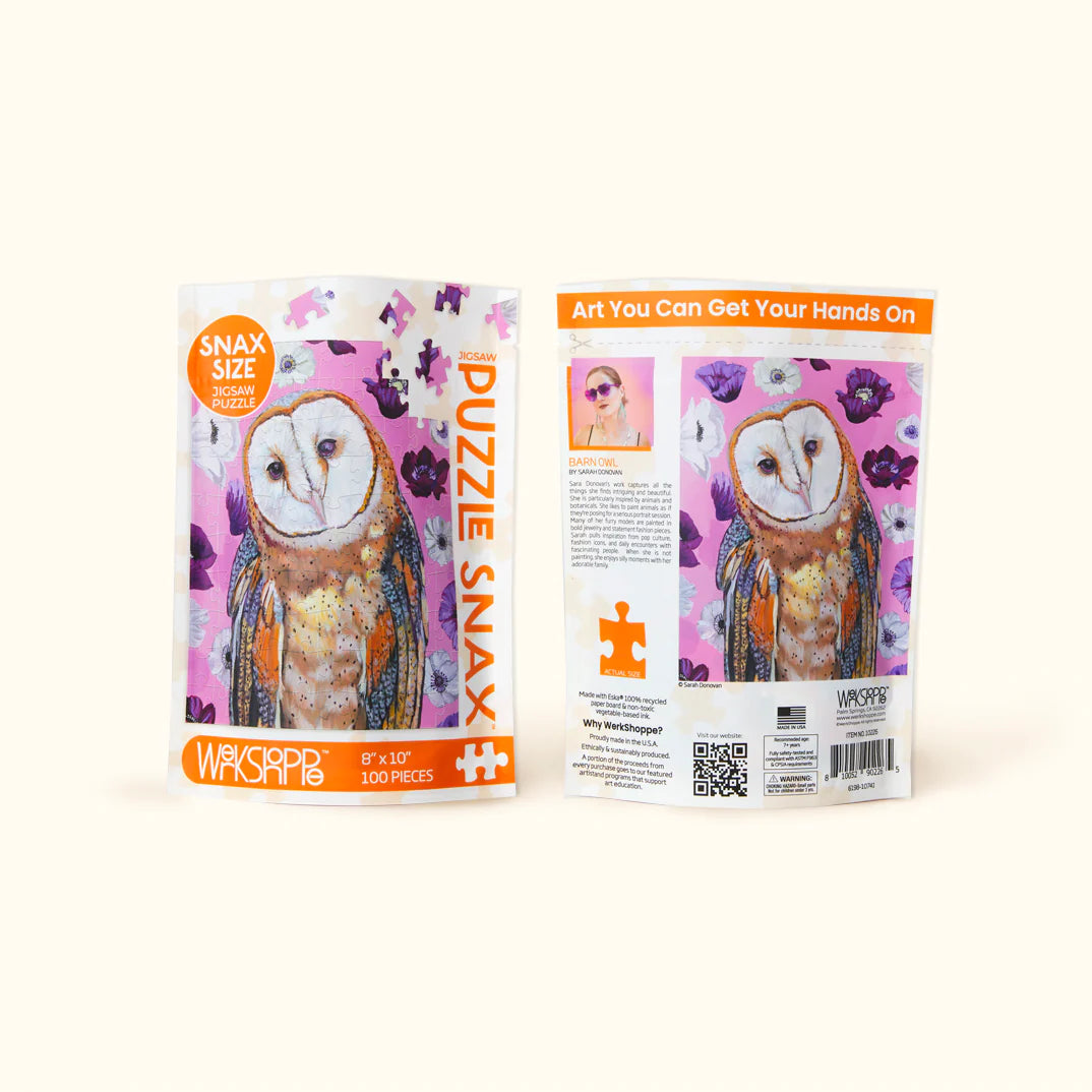 BARN OWL 100 PIECE PUZZLE-Puzzle-WERKSHOPPE-Coriander