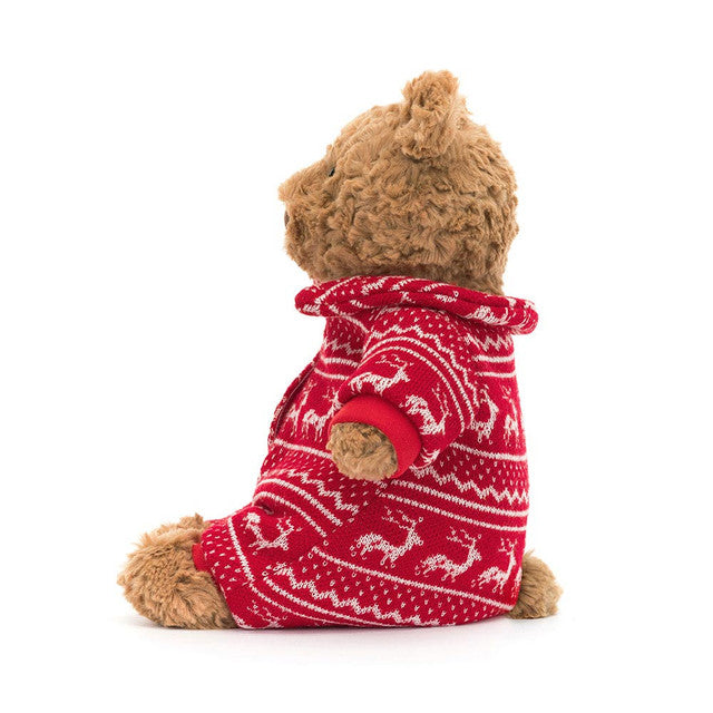 BARTHOLOMEW BEAR WINTER PAJAMAS-Stuffies-JELLYCAT-Coriander