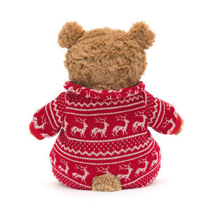 BARTHOLOMEW BEAR WINTER PAJAMAS-Stuffies-JELLYCAT-Coriander