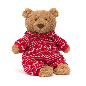 BARTHOLOMEW BEAR WINTER PAJAMAS-Stuffies-JELLYCAT-Coriander