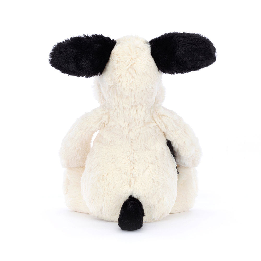 JELLYCAT | BASHFUL RUFFERTY BLACK & CREAM PUPPY: LITTLE