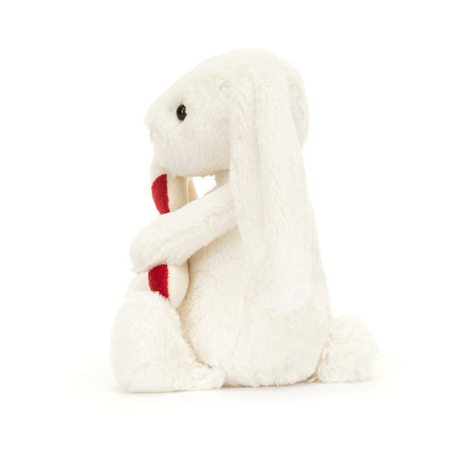 BASHFUL BUNNY WITH CANDY CANE-Stuffies-JELLYCAT-Coriander