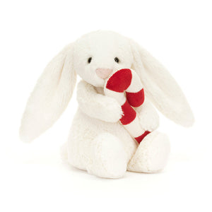 BASHFUL BUNNY WITH CANDY CANE-Stuffies-JELLYCAT-Coriander