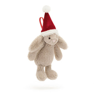 BASHFUL CHRISTMAS BUNNY ORNAMENT-Stuffies-JELLYCAT-Coriander