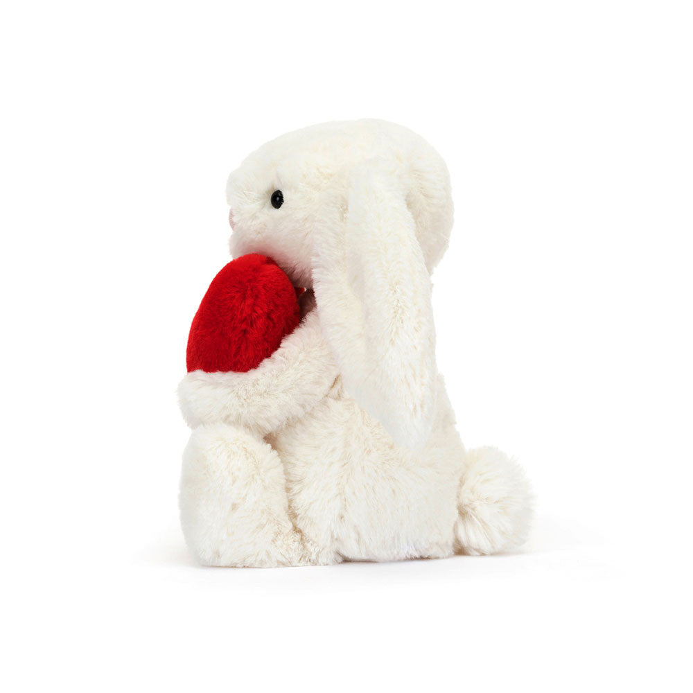 BASHFUL RED LOVE HEART BUNNY | SMALL-Stuffies-JELLYCAT-Coriander