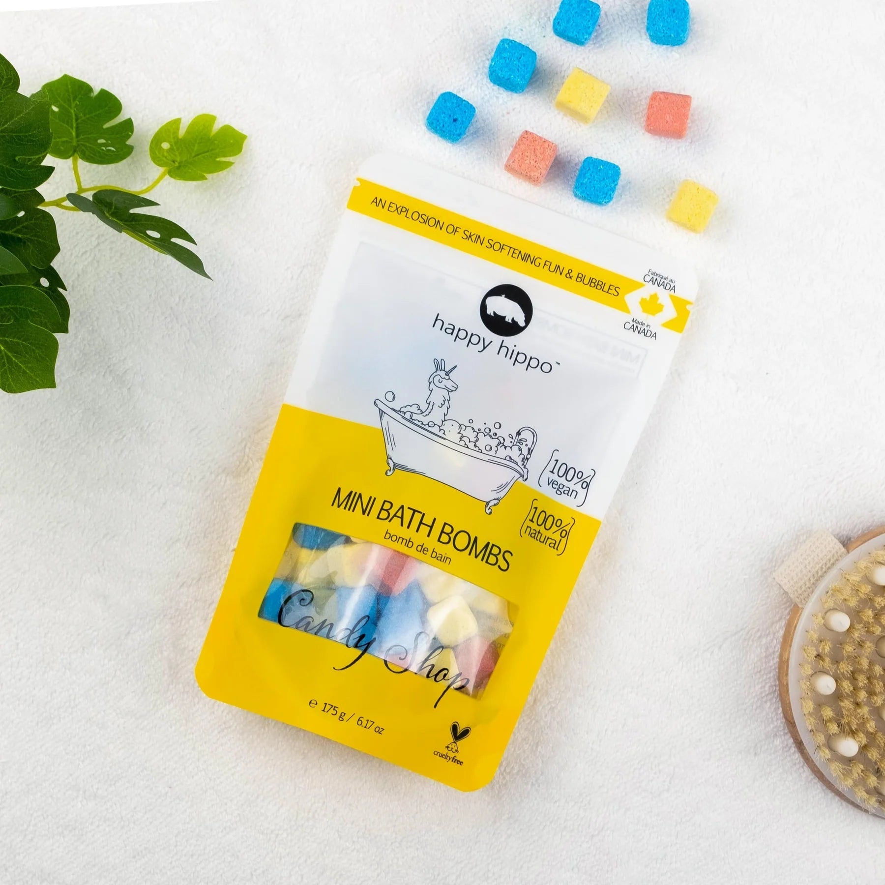 BATH BOMBS | MINI-Self Care-HAPPY HIPPO-Coriander