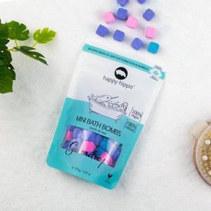BATH BOMBS | MINI-Self Care-HAPPY HIPPO-GUM DROP-Coriander