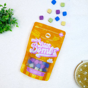BATH BOMBS | MINI-Self Care-HAPPY HIPPO-KALEIDOSCOPE-Coriander