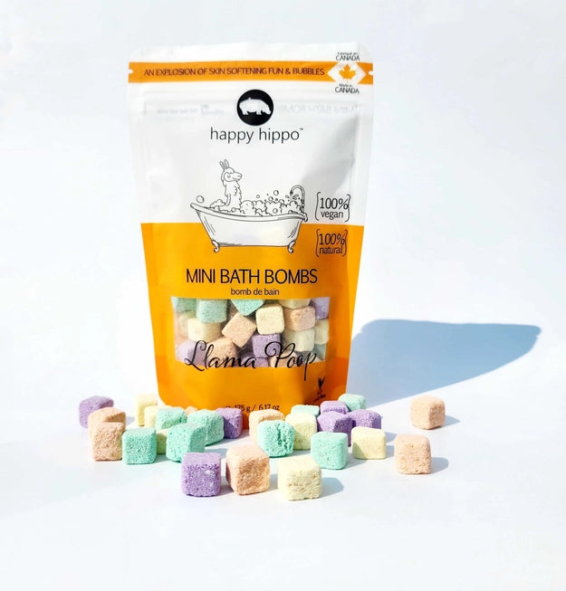 BATH BOMBS | MINI-Self Care-HAPPY HIPPO-LLAMA POOP-Coriander