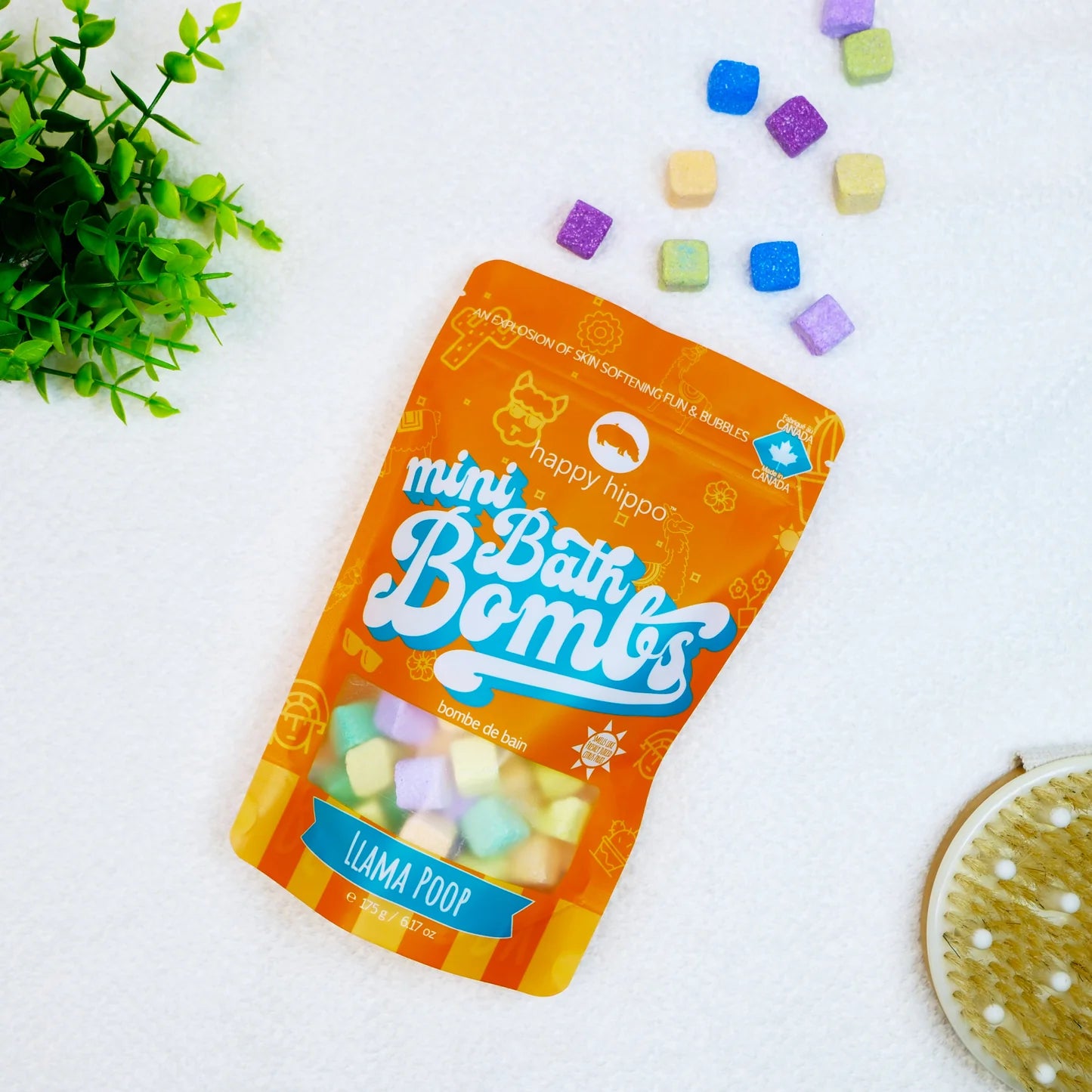BATH BOMBS | MINI-Self Care-HAPPY HIPPO-LLAMA POOP-Coriander