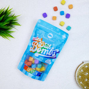 BATH BOMBS | MINI-Self Care-HAPPY HIPPO-RAINBOW-Coriander